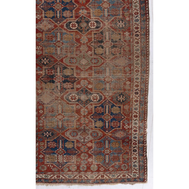 Antique Circa 1890 Red Lightly Distressed Caucasian Shirvan Hand Woven Rug 5'3 X 10' For Sale - Image 12 of 12