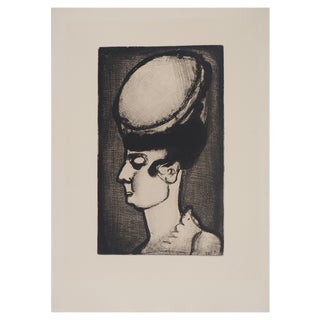Georges Rouault, Elegant Woman, 1928, Original Etching For Sale
