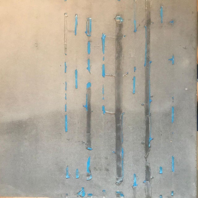 Francesco Passaniti, Abstract Sculpture, 2008, Concrete with Blue Resin For Sale - Image 5 of 8