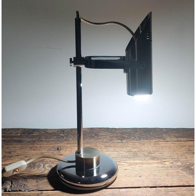 Italian Desk Lamp in Brass and Chrome attributed to Goffredo Reggiani for Reggiani, 1970s For Sale - Image 9 of 11