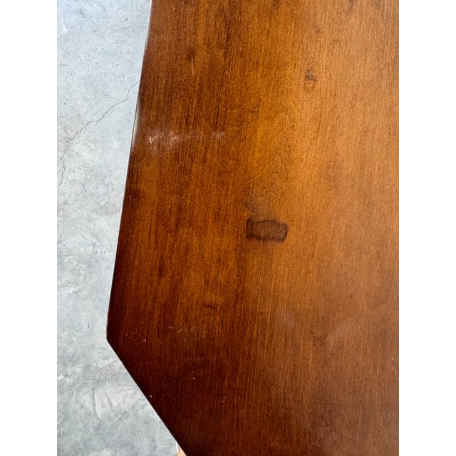 Brown Vintage Hollywood Regency Style Carved Lion Wood Console Table For Sale - Image 8 of 12