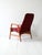 1960s armchair by Ljungs Industrier AB, solid wood frame and original wine-colored upholstery with Studio label. Vintage...