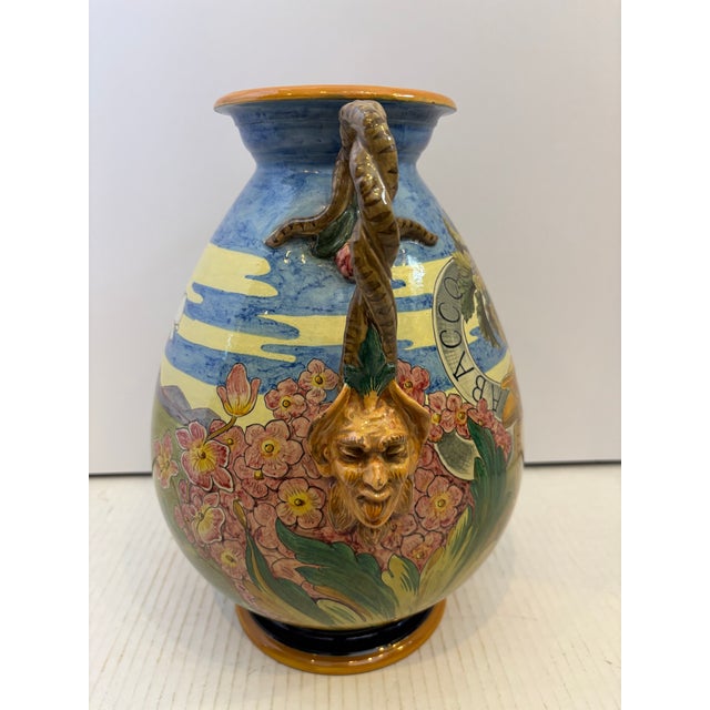 Rare 19th Century Ginori Figural Vase For Sale - Image 4 of 13