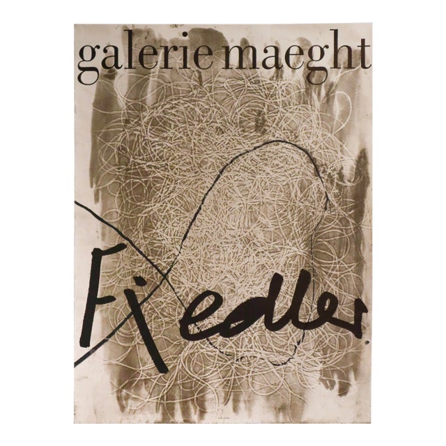 1974 French Exhibition Poster - Galerie Maeght, François Fiedler For Sale