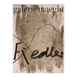 1974 French Exhibition Poster - Galerie Maeght, François Fiedler