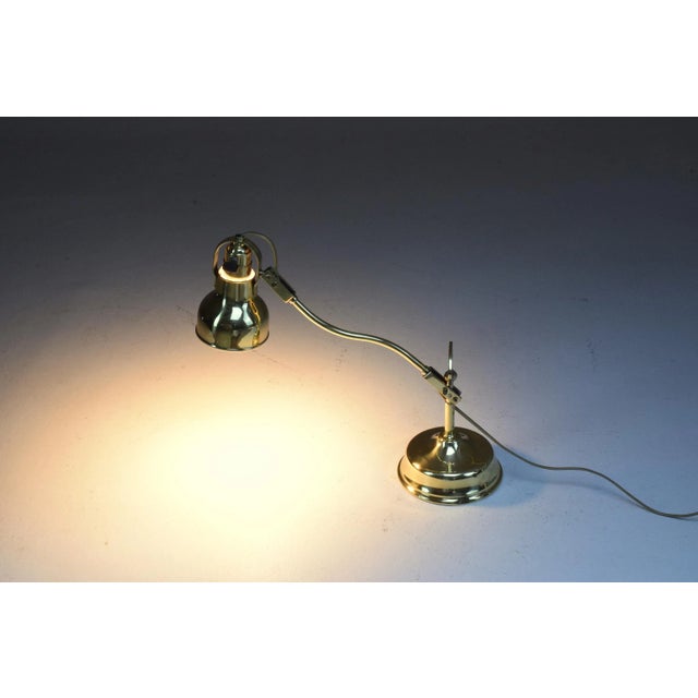 French Early 20th Century French Brass Desk Lamp For Sale - Image 3 of 9