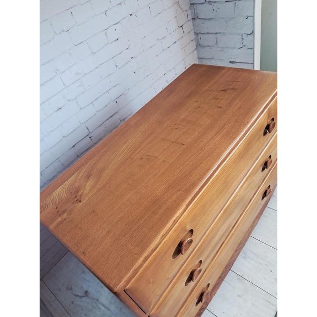 Mid-Century Modern Windsor Chest of Drawers in Elm, 1960s For Sale - Image 11 of 18