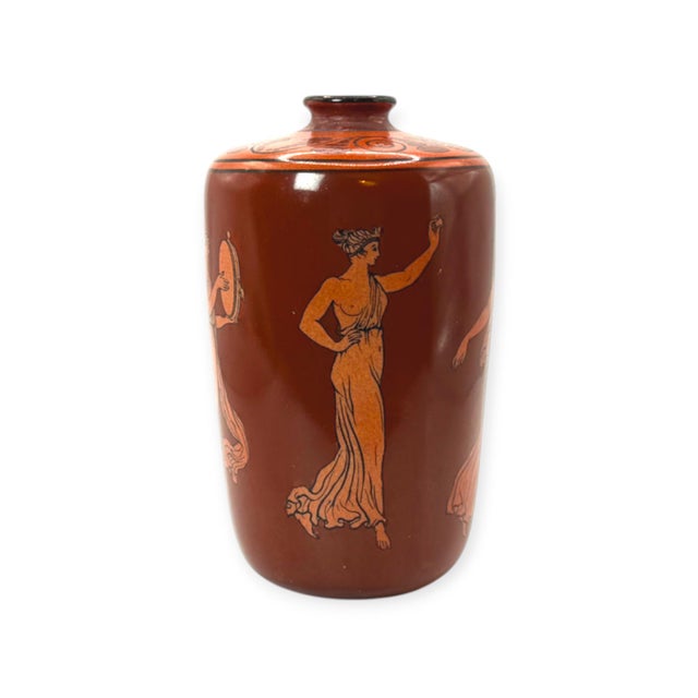 Athenian Ware Miniature Vase with Classical Greek Figures by George Jones, 1890s For Sale - Image 5 of 9