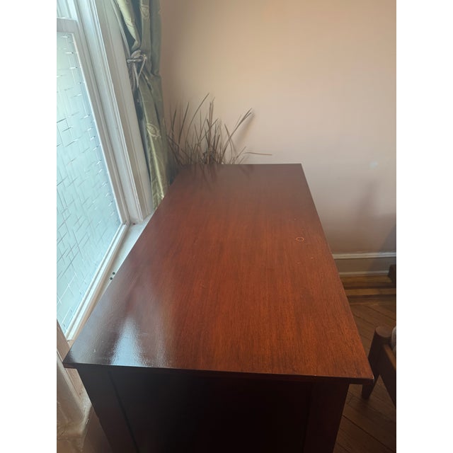 Pottery Barn Pottery Barn Stratton Dark Brown Wood Dresser For Sale - Image 4 of 15