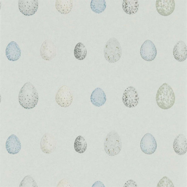 Sanderson Nest Egg Wallpaper in Marine Aqua For Sale