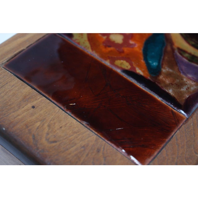 1940s Enamel and Wooden Box by Elizabeth Bensley For Sale In New York - Image 6 of 13