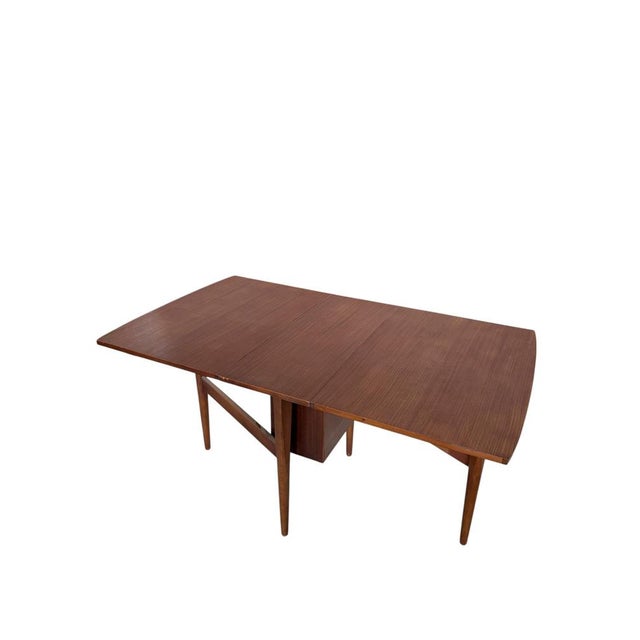Brown Mid-Century Modern Teak Drop Leaf Dining Table from Elliots of Newbury, 1960s For Sale - Image 8 of 15