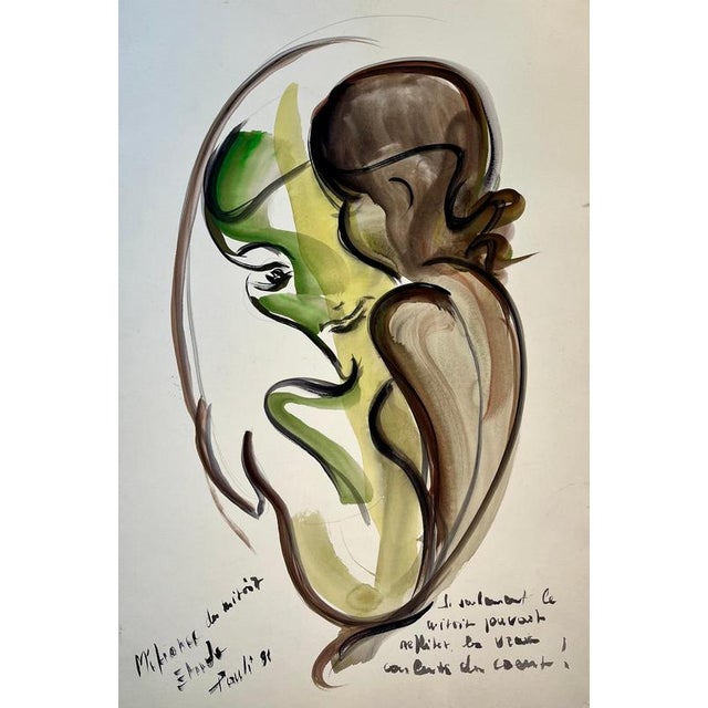 Gilbert Pauli, Distrust of the Mirror, 1991, Watercolor For Sale - Image 10 of 10