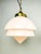 1920s Giso Opaline Glass and Brass Pendant Lights from Gispen, 1920s, Set of 3 For Sale - Image 5 of 8
