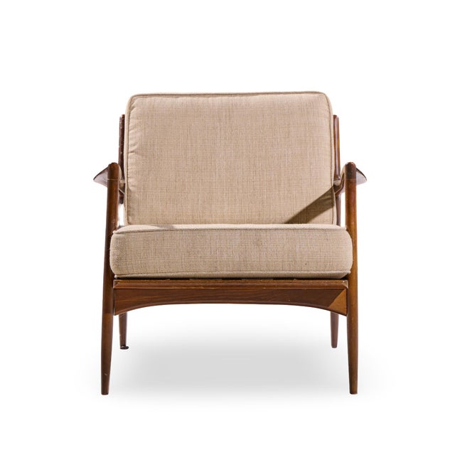 Mid 20th Century Kofod Larsen for Selig Mid Century Danish Lounge Chairs - Pair For Sale - Image 5 of 13