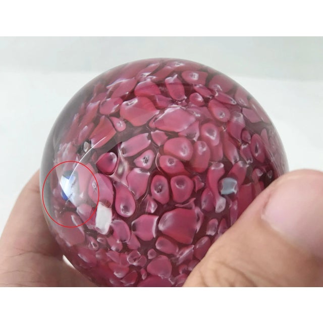 1960s Murano Glass Paperweight For Sale - Image 9 of 10