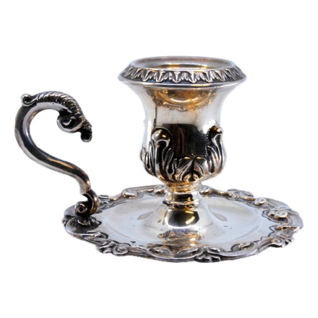 Small Silver Paddle with Shell-Shaped Base For Sale