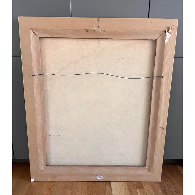 Contemporary Oil Painting of a Seated Woman For Sale - Image 10 of 10