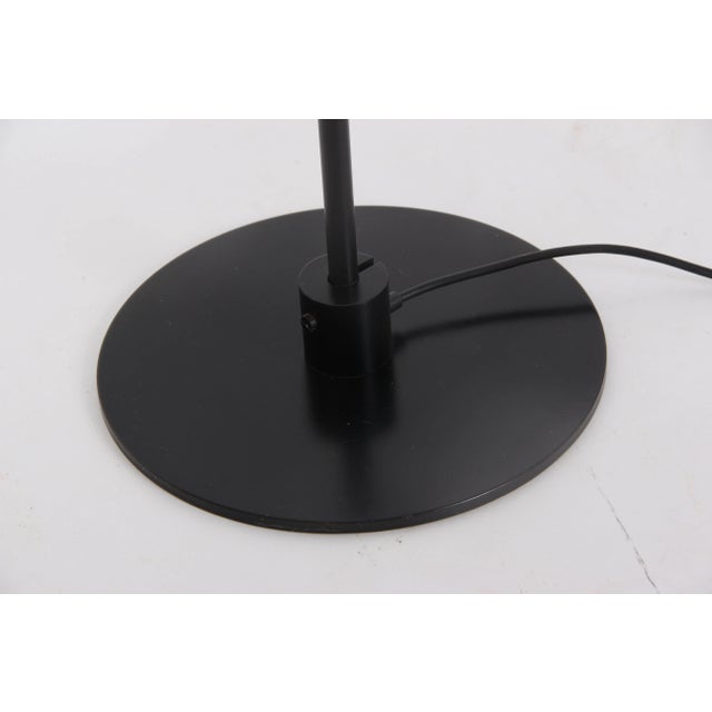 Black Model 386 Floor Lamp in Black Steel with Hand-Folded Lampshade from Le Klint, 1970s For Sale - Image 8 of 8