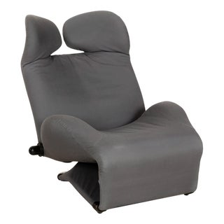 Wink Fabric Armchair in Grey by Toshiyuki Kita for Cassina For Sale