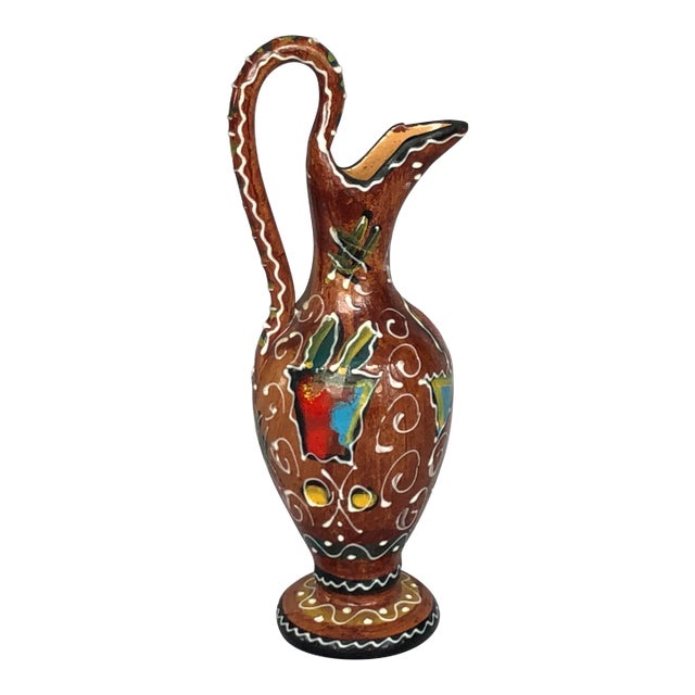 Deruta Miniature Italian Pottery Vase For Sale