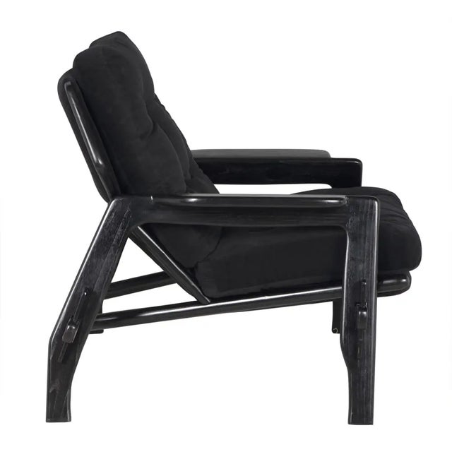 Mid-Century Modern NOIR Pax Chair with Performance Velvet Upholstery For Sale - Image 3 of 4