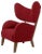 Red Raf Simons Vidar 3 Smoked Oak My Own Chair Lounge Chair by Lassen For Sale