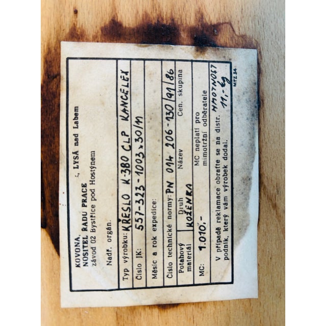 Vintage Dijon Model K-380 Office Chair by Kovona, Czechoslovakia, 1970s For Sale - Image 10 of 11