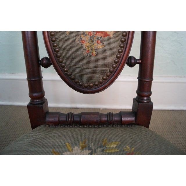 Hunzinger Antique Needlepoint Side Chair Chairish
