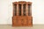 Thomasville French Regency Louis XVI Carved Walnut Lighted Breakfront Bookcase Cabinet For Sale - Image 17 of 17
