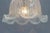 Mid-Century Bell Shaped Ice Glass Pendant Lamp For Sale - Image 6 of 18