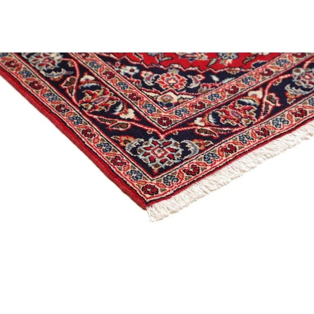 Kashan Rug in Virgin Wool For Sale - Image 5 of 11