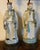 Antique Early 20th Century Chinese Pottery Figures of Musician Attendants With Flutes Mounted as Table Lamps - A Pair For Sale - Image 4 of 9
