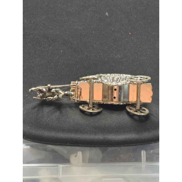 Silver Miniature Horse Carriage, Silver, 1949 H. Hooykaas, Schoonhoven, Netherlands For Sale - Image 8 of 12