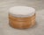 Mid-Century 7 Strand Paul Frankl Style Stacked Rattan Ottoman For Sale - Image 9 of 18