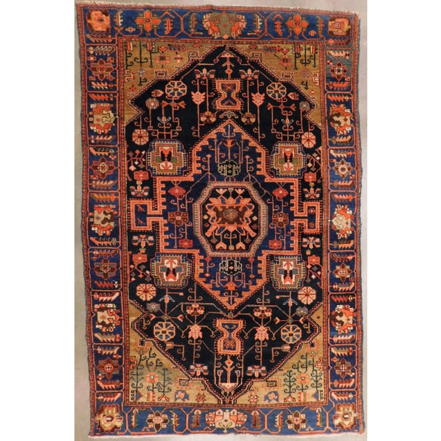 Antique Persian Rug 4'6"x 7' For Sale - Image 13 of 13