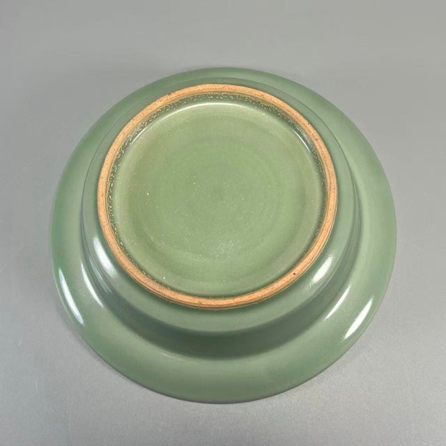 16th Century China Vintage‑Style Celadon Five‑tube Flower Holder Plate For Sale - Image 5 of 5