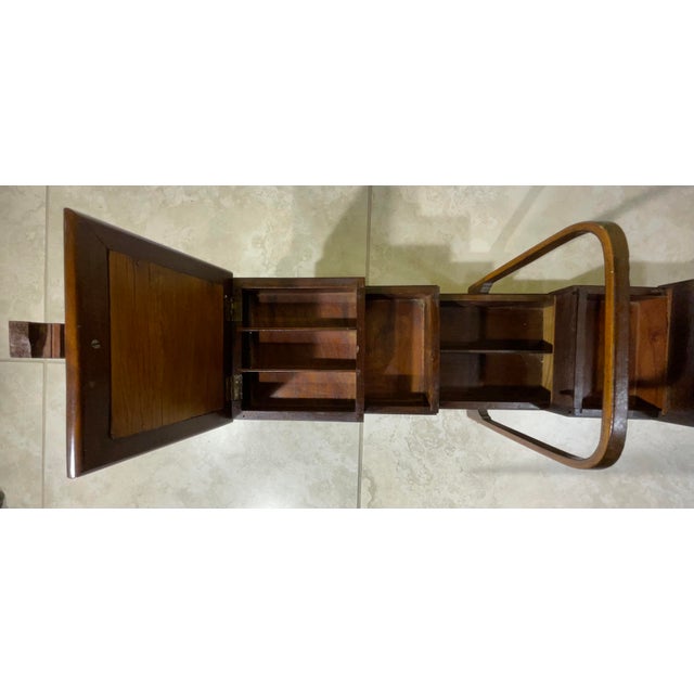 This exquisite sewing box is a testament to the artistry of woodworking and decorative painting. Crafted from wood and...