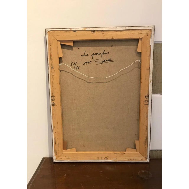 Gilbert Pauli, The Umbrella, Oil on Canvas, 1995 For Sale - Image 6 of 7