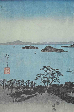 After Utagawa Hiroshige, Snow Scene along Kiso Route, Mid-20th Century, Lithograph