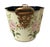 The Williamsburg Collection Quatrefoil Floral Oval Tole Planter Cachepot is a large 20-inch metal planter. Pattern:...