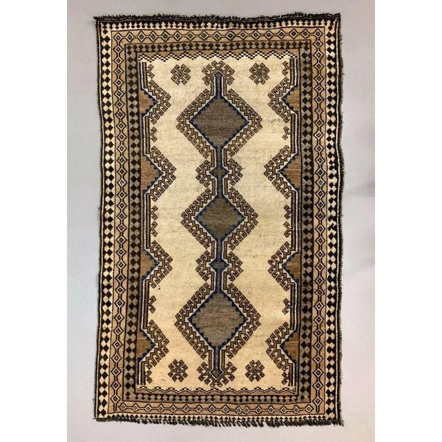 Vintage Middle Eastern Red Shabby Chic Rug, 1950s For Sale - Image 9 of 9