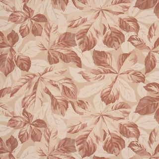 Schumacher Arboreal Handprint Wallpaper In Spice For Sale