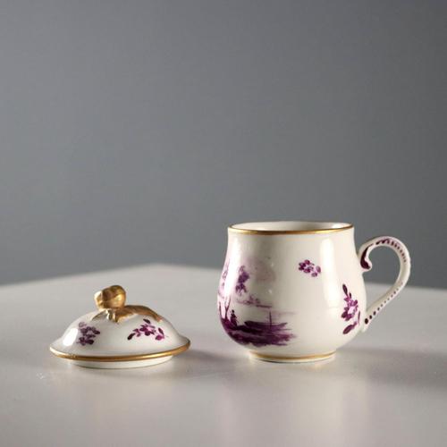 Tray and Six Porcelain Cups from Sèvres, Set of 7 For Sale - Image 4 of 10