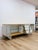 Modern MCM Wood Glass Metal Sideboard Credenza White Natural Frosted Glass For Sale - Image 10 of 13