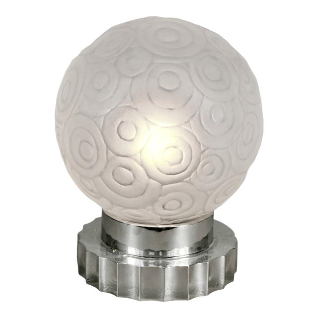 French Art Deco Table Lamp by Marius Sabino 1925-1930 France For Sale