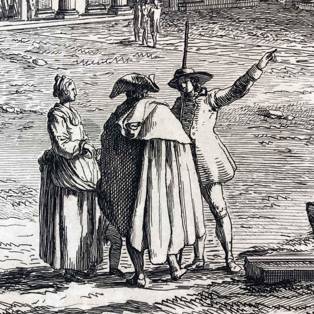 Domenico Aspari, San Paolo Delle Nuache Milan, 1788, Etching, Framed For Sale - Image 11 of 14
