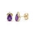 Elegant Pear-Cut Amethyst & Diamond Accent Stud Earrings Elevate your everyday luxury with these exquisite pear-cut...