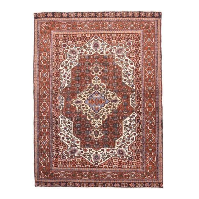 Vintage Tribal Ghashghai Rug 4'5'' X 6'1'' For Sale