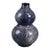 Blue Kiln Glazed Gourd Vase, Small Ceramic Hulu Vase for Tabletop Decor For Sale